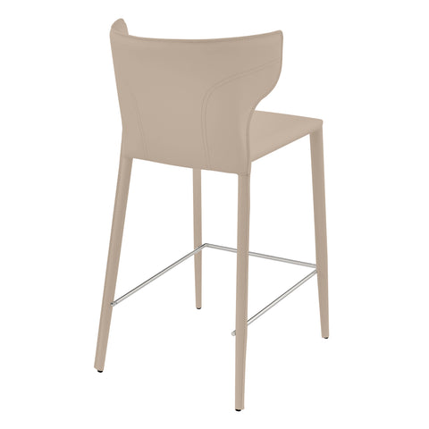 Taupe / Set of 2 Counter Stools