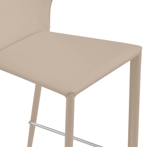Taupe / Set of 2 Counter Stools