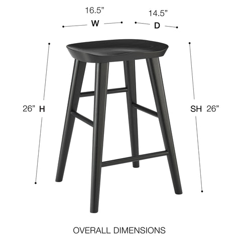Black / Counter Stool