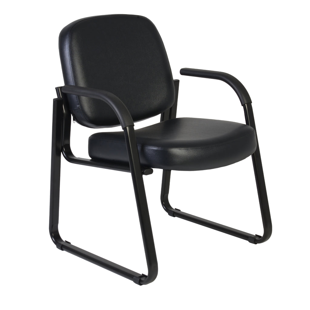 Romig Victor Guest and Reception Chair with Arms, Vinyl