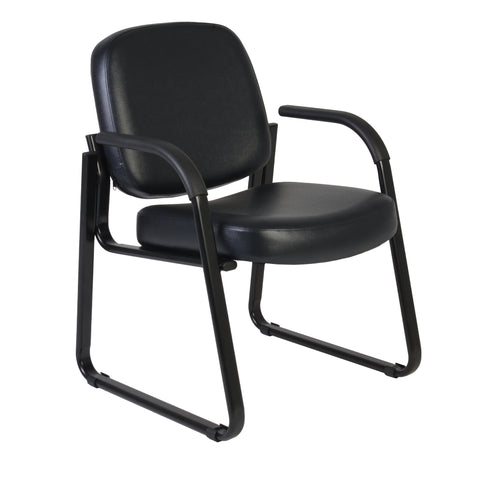 Romig Victor Guest and Reception Chair with Arms, Vinyl
