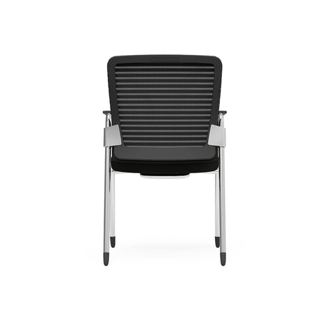Black/Chrome / Set of 2 Visitor Chairs