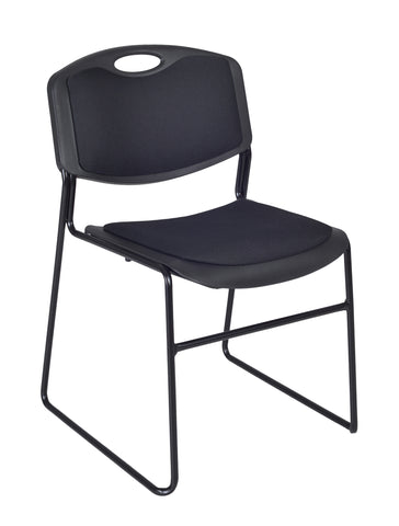 Regency Zeng Padded Seat and Back 400lb Capacity Stackable Chair – Heavy-Duty Metal Frame with Durable Plastic Seat, Space-Saving & Versatile for Offices, Classrooms & Events