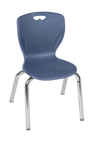 Romig Andy 12-Inch Stackable Classroom Chairs for Kids – Durable Plastic School Chairs with Metal Legs, Easy to Clean, Perfect for Daycares, Preschools & Learning Spaces