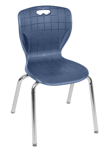 Romig Andy 12-Inch Stackable Classroom Chairs for Kids – Durable Plastic School Chairs with Metal Legs, Easy to Clean, Perfect for Daycares, Preschools & Learning Spaces