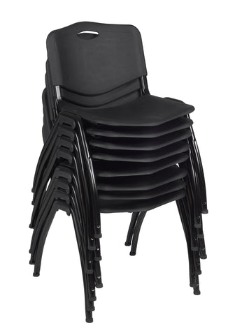 Regency M Lightweight Stackable Breakroom Chairs – Sturdy Plastic Seating with Metal Legs, Comfortable & Space-Saving for Offices, Lunchrooms, Cafeterias & Waiting Areas