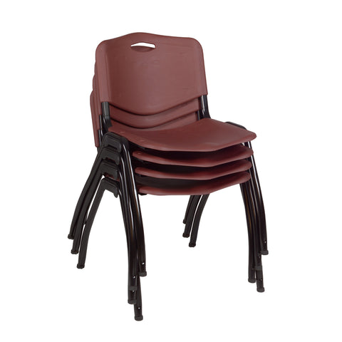Mahogany / Chrome / Burgundy / 36 x 36