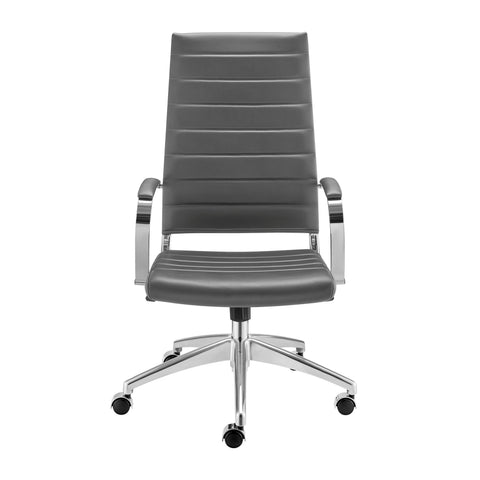 Gray/Aluminum / High Back Office Chair