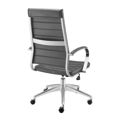 Gray/Aluminum / High Back Office Chair