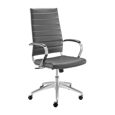Gray/Aluminum / High Back Office Chair