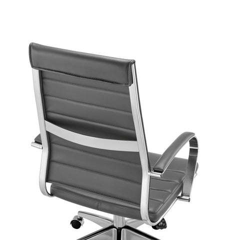 Gray/Aluminum / High Back Office Chair
