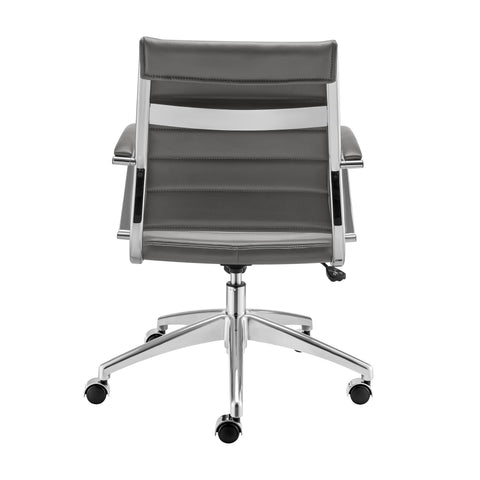 Gray/Aluminum / Low Back Office Chair
