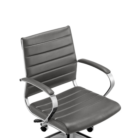 Gray/Aluminum / Low Back Office Chair