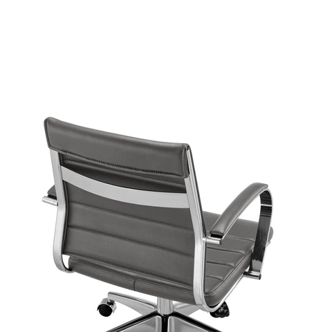 Gray/Aluminum / Low Back Office Chair
