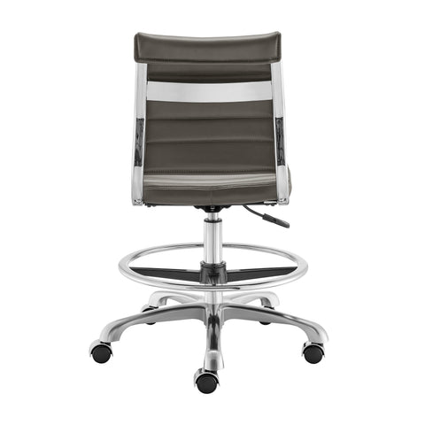 Gray / Armless Drafting Stool