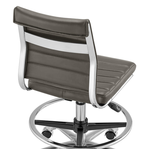 Gray / Armless Drafting Stool
