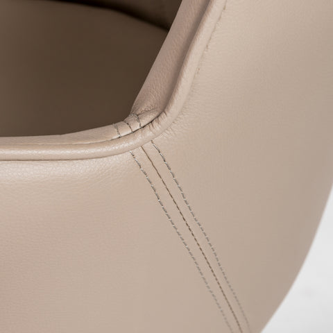 Eurostyle Sunny Pro Leatherette Swivel Office Chair with Chrome Base, Taupe