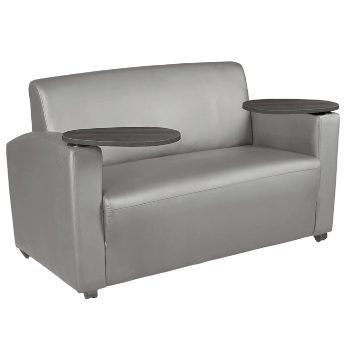 Grey / Loveseat with Tablet Arm