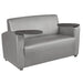 Grey / Loveseat with Tablet Arm