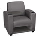 Grey / Lounge Chair with Storage