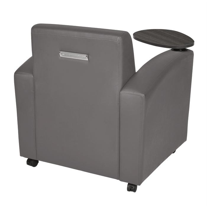 Grey / Lounge Chair with Storage