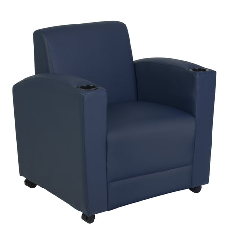 Regency Nova Arm Chair with Sleek Vinyl Upholstery, Ergonomic and Durable Design, Comfortable Seating for Offices, Homes, Study Areas, Lounges, Classrooms, Waiting Rooms, or Conference Rooms