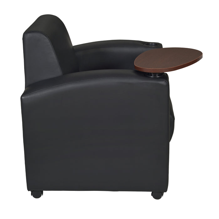 Black / Lounge Chair with Storage