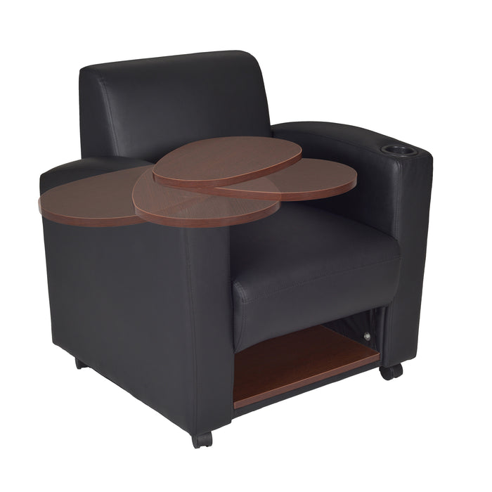 Black / Lounge Chair with Storage