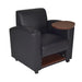 Black / Lounge Chair with Storage