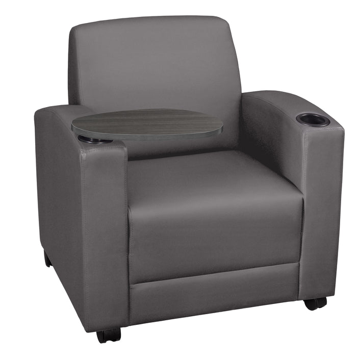 Grey / Lounge Chair with Tablet Arm