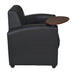 Black / Lounge Chair with Tablet Arm