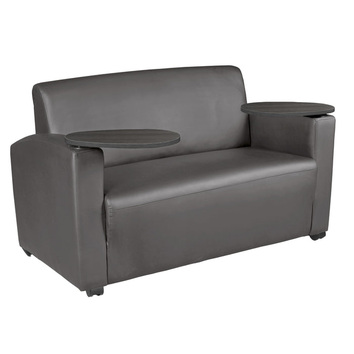 Grey / Loveseat with Tablet Arm