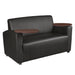 Black / Loveseat with Tablet Arm