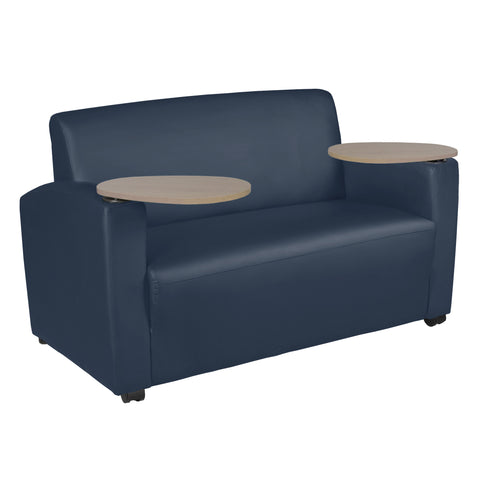 Regency Supernova Loveseat with Sleek Vinyl Upholstery, Ergonomic and Durable Design, Comfortable Seating for Offices, Homes, Lounges, Classrooms, Waiting Rooms, or Conference Areas