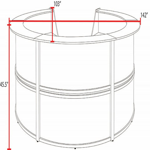 Cherry / Plexi Four Unit