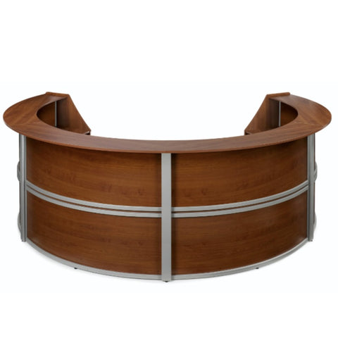 Regency Marque Reception Curved Desk Workstation – Traditional & Curved Reception Desk Solution
