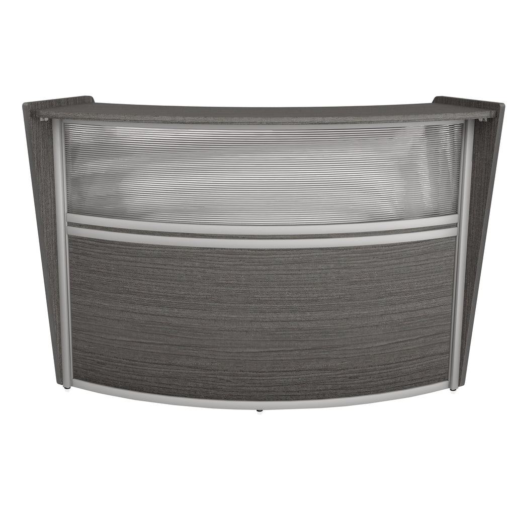 Regency Marque Plexi Reception Curved Desk Workstation