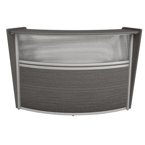 Regency Marque Plexi Reception Curved Desk Workstation
