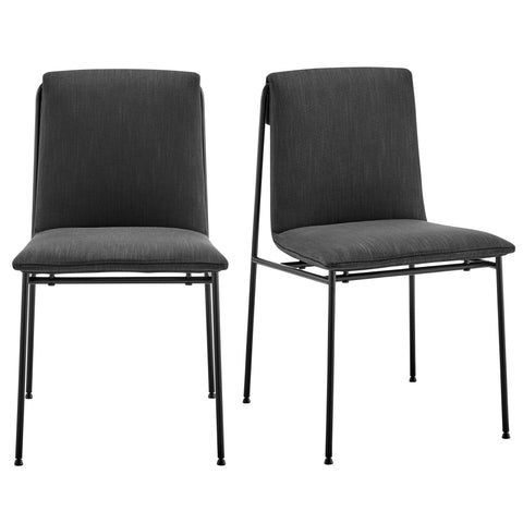 Anthracite / Upholstered Dining Chair, Set of 2
