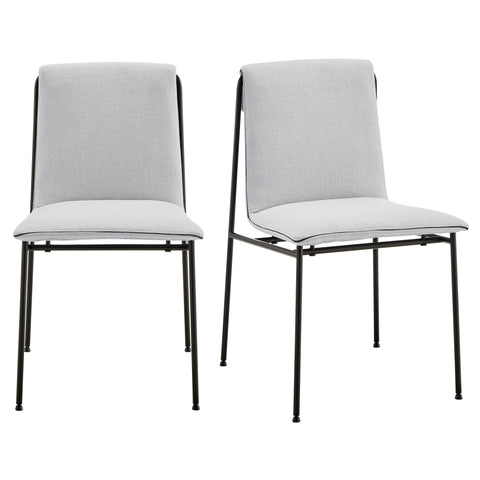 Light Gray / Upholstered Dining Chair, Set of 2