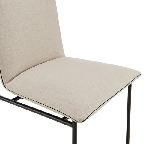Tan / Upholstered Dining Chair, Set of 2