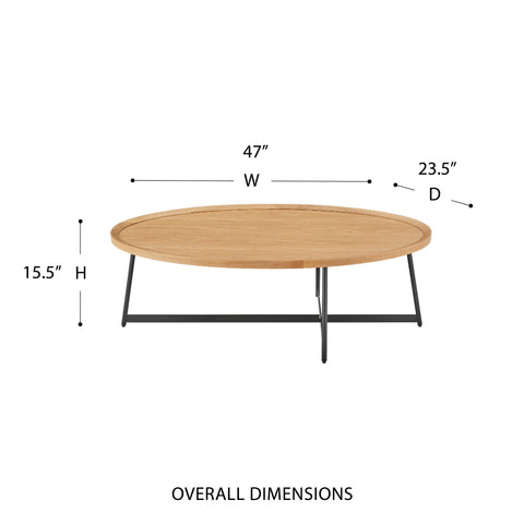 Oak / Oval Coffee Table