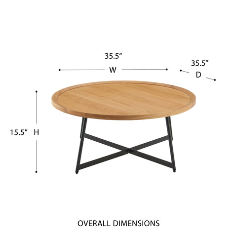Oak / Round Coffee Table