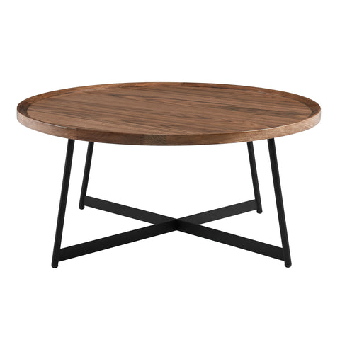 Walnut / Round Coffee Table