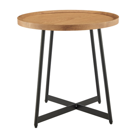 Oak / Round Side Table