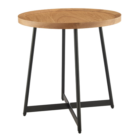 Oak / Round Side Table