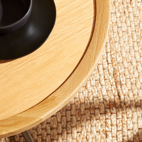 Oak / Round Side Table