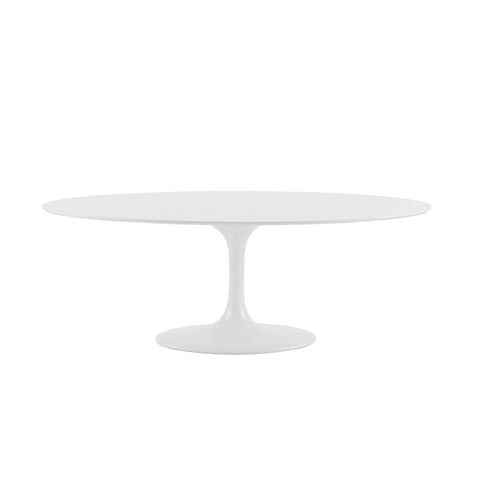 Matte White / 79 Oval Dining Table