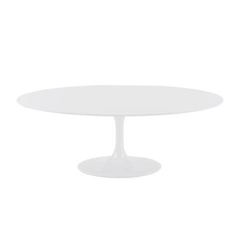 Matte White / 79 Oval Dining Table