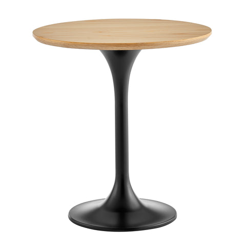 Oak/Matte Black / 20 Round Side Table